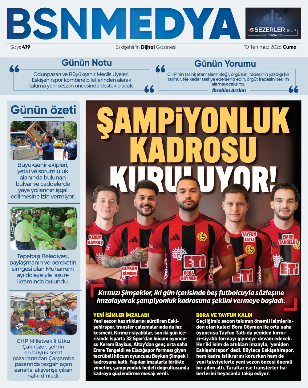 479_bsnmedya_eskisehir_haber_bsngazete_sampiyonluk_kadrosu_kuruluyor