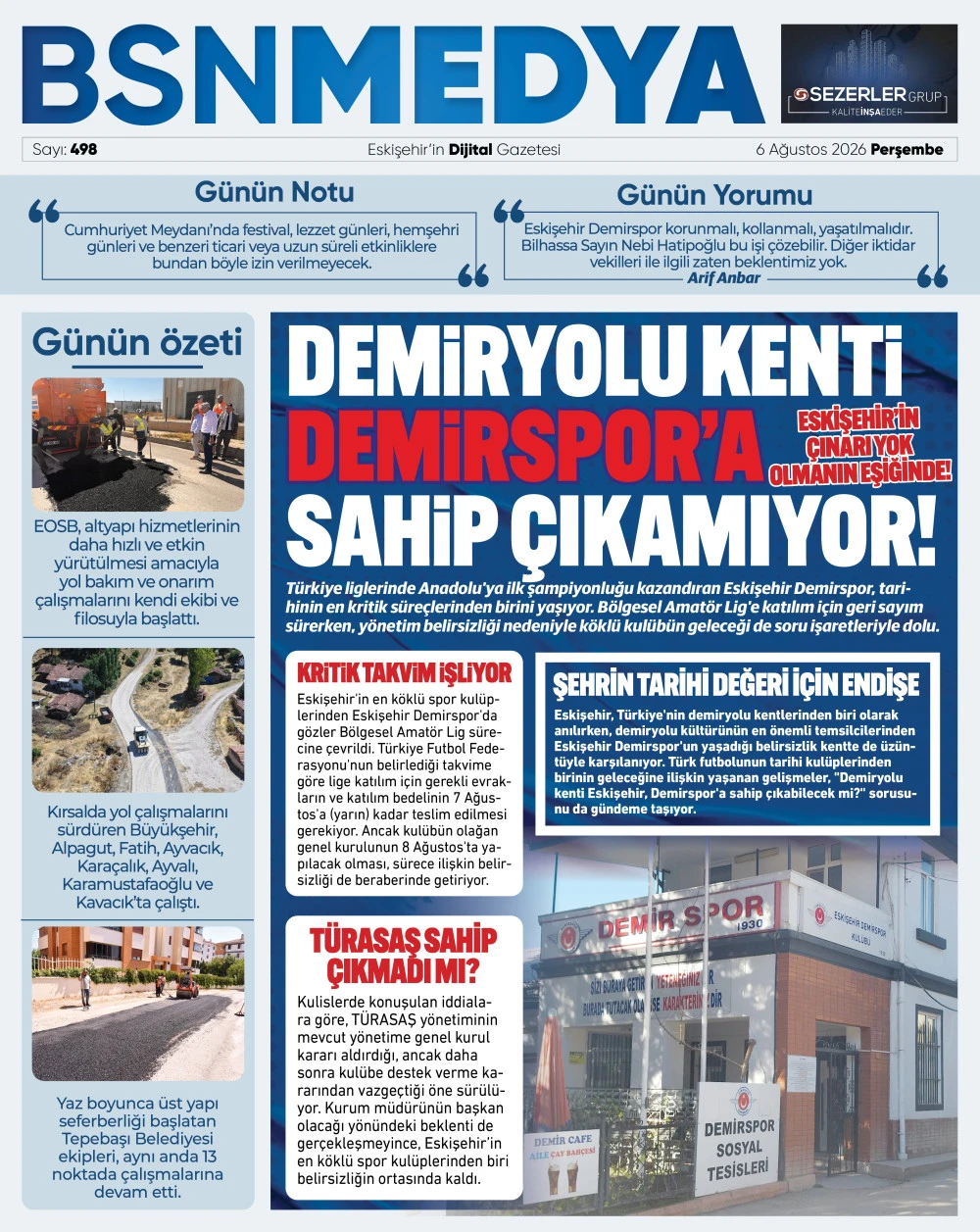 498_bsnmedya_eskisehir_haber_bsngazete_demiryolu_kenti_demirspora_sahip_cikamiyor