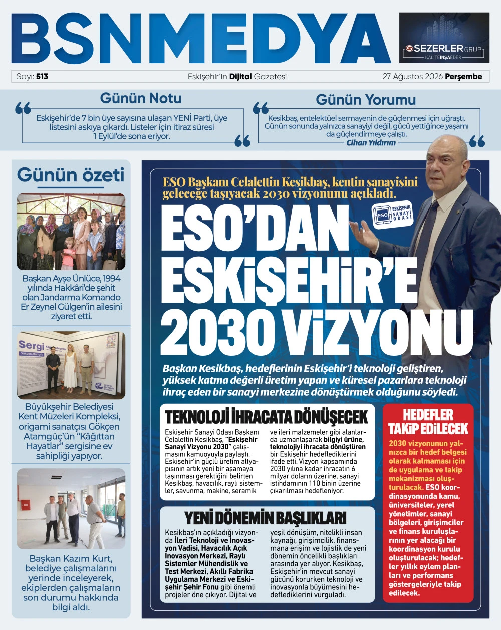 513_bsnmedya_eskisehir_haber_bsngazete_eso_eskisehire_230_vizyonu