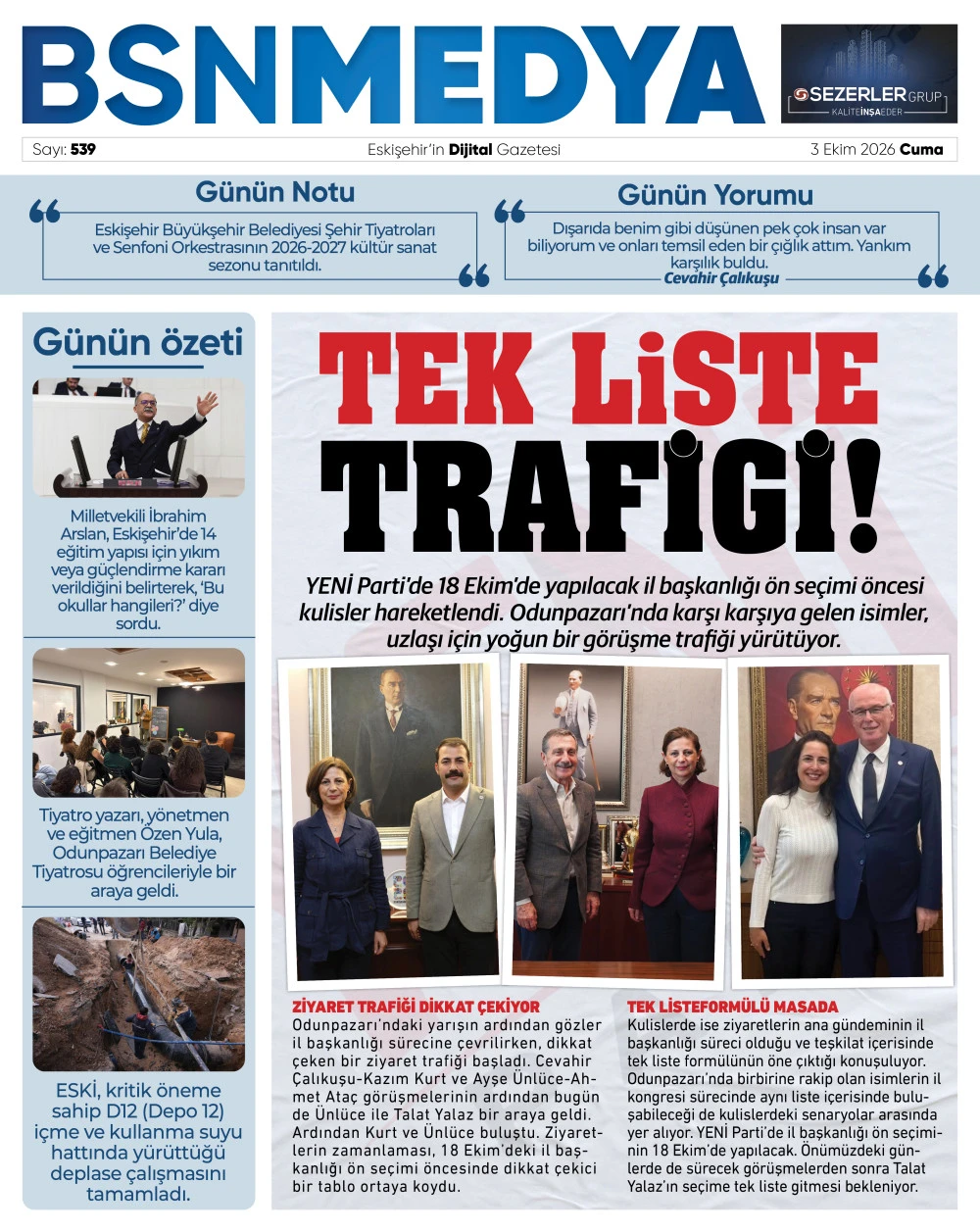 tek liste trafiği
