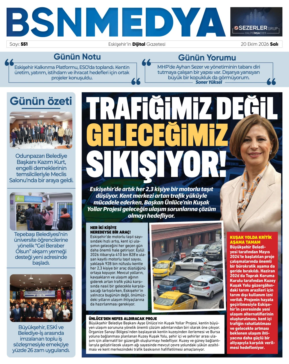 Trafiğimiz değil geleceğimiz sıkışıyor