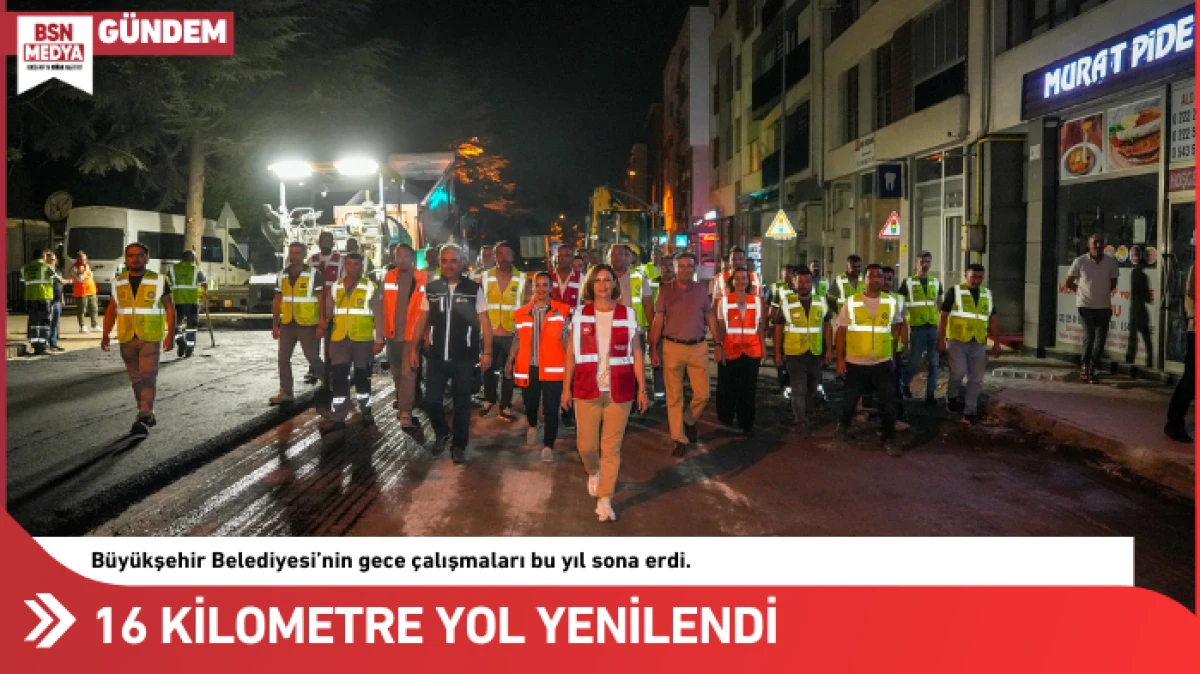 16 kilometre yol yenilendi!