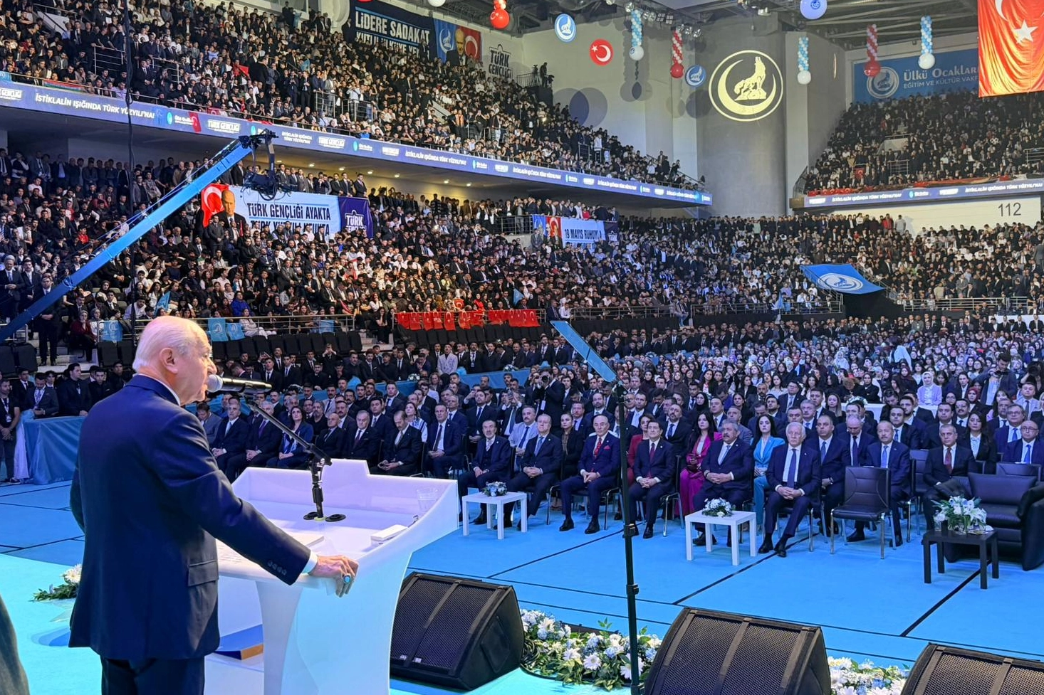 Bah&ccedil;eli B&uuml;y&uuml;k Kurultay'da konuştu