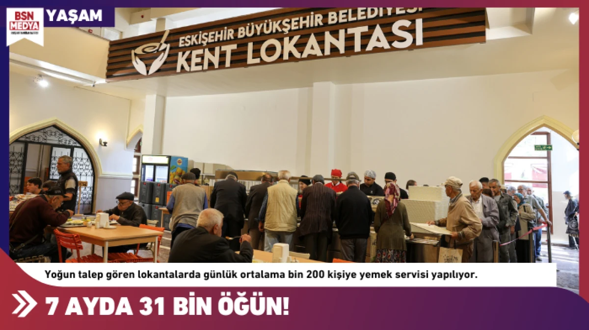 7 ayda 31 bin öğün!