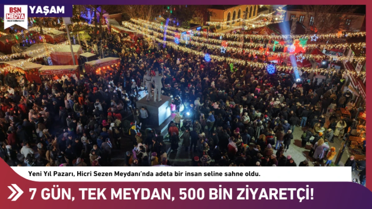 7 G&uuml;n, Tek Meydan, 500 Bin Ziyaret&ccedil;i!