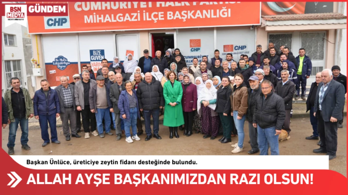 Allah Ayşe Başkanımızdan razı olsun!