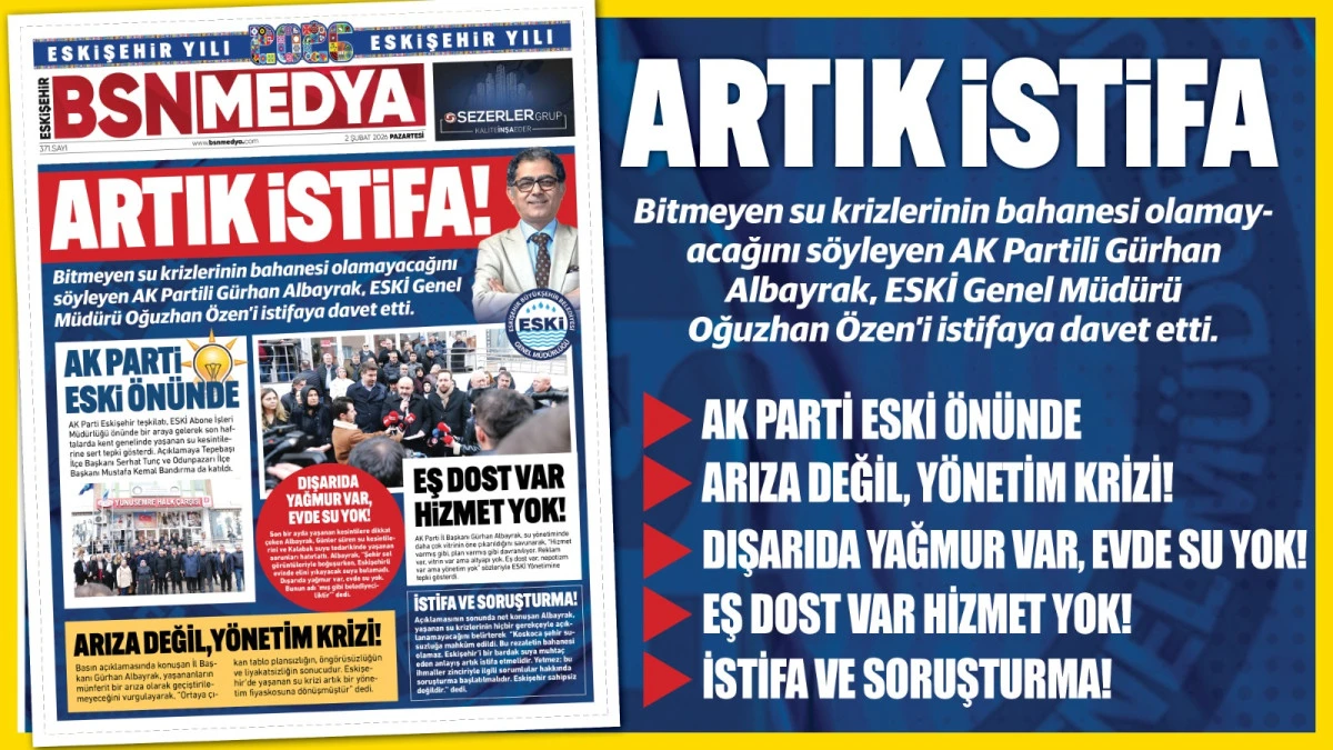 Artık istifa!