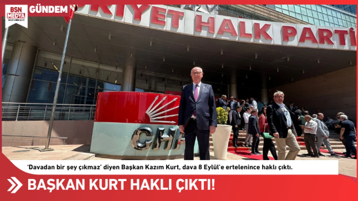 Başkan Kurt haklı çıktı!