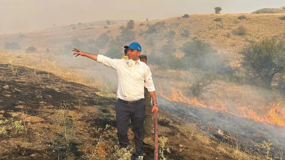 Başkan’dan orman yangınına müdahale!