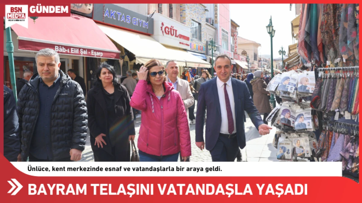 Bayram telaşını vatandaşla yaşadı