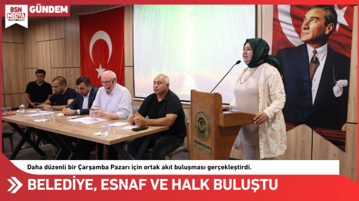 Belediye, esnaf ve halk buluştu