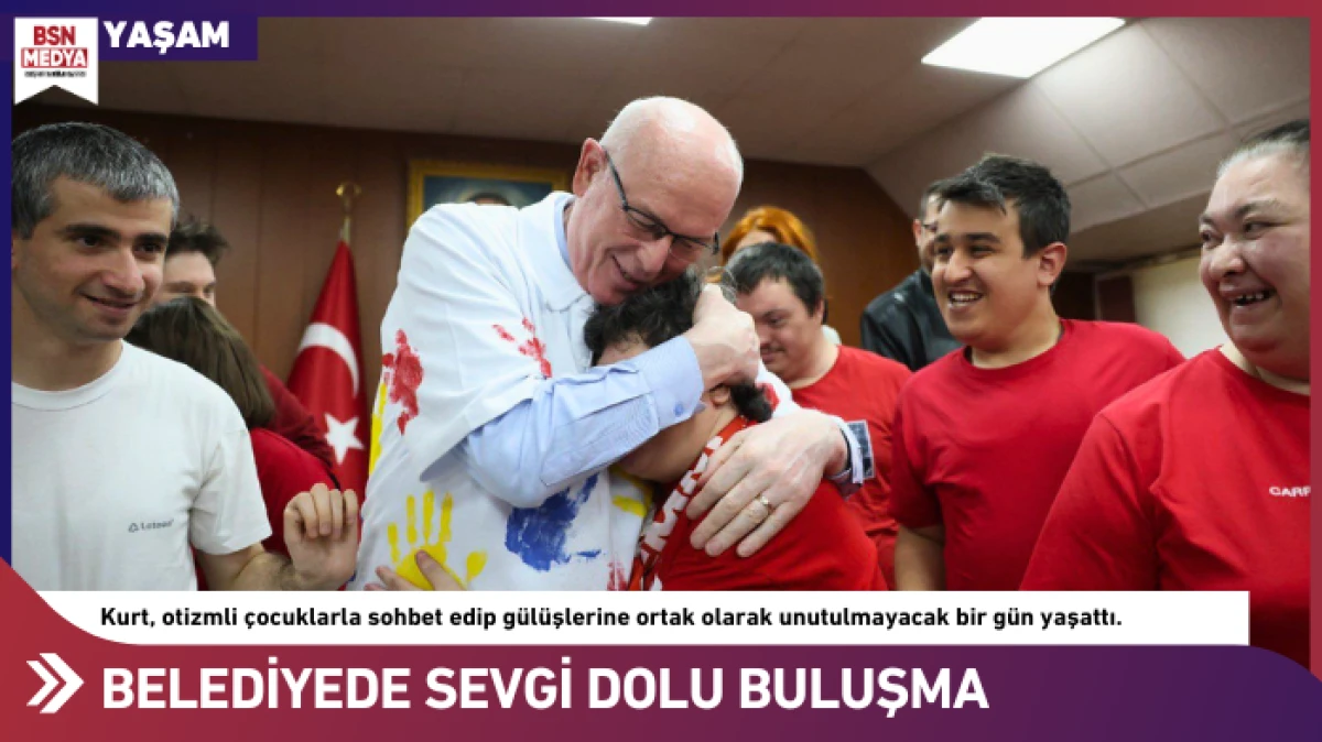 Belediyede sevgi dolu buluşma