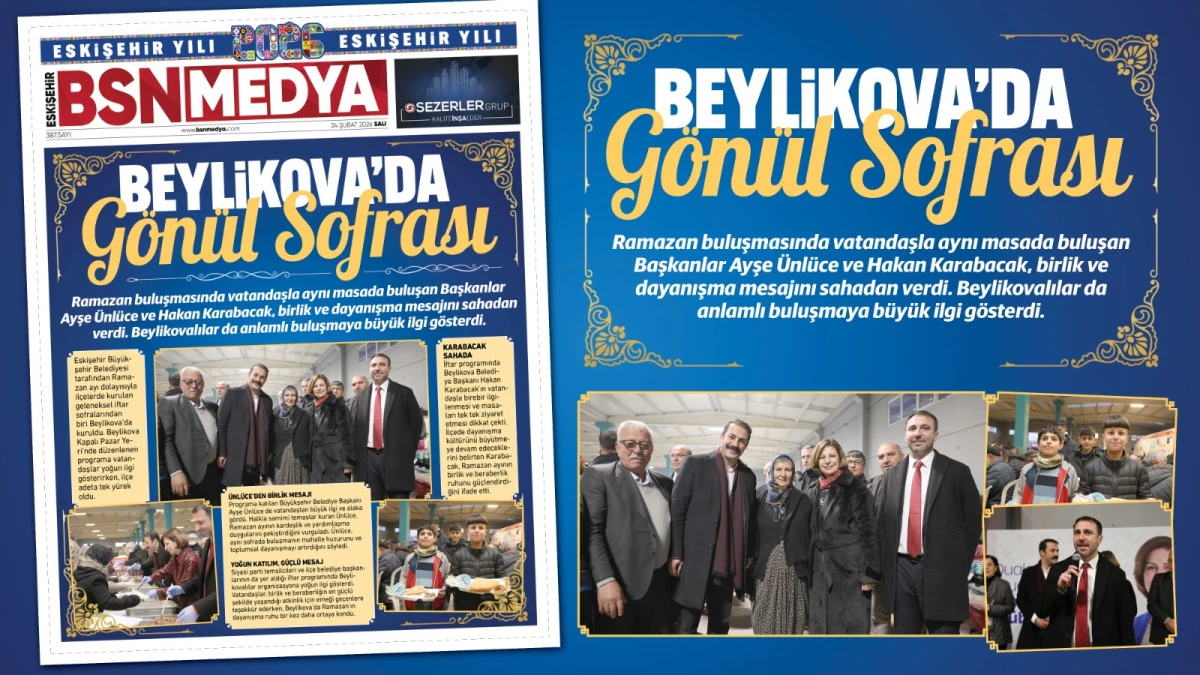 Beylikova&rsquo;da g&ouml;n&uuml;l sofrası!