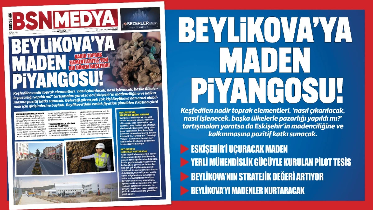 Beylikova’ya maden piyangosu!