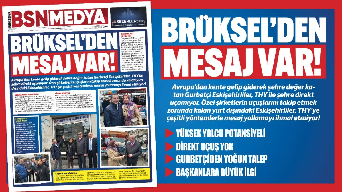 Brüksel’den mesaj var!