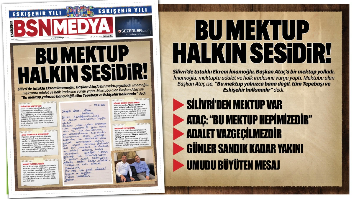 Bu mektup halkın sesidir!