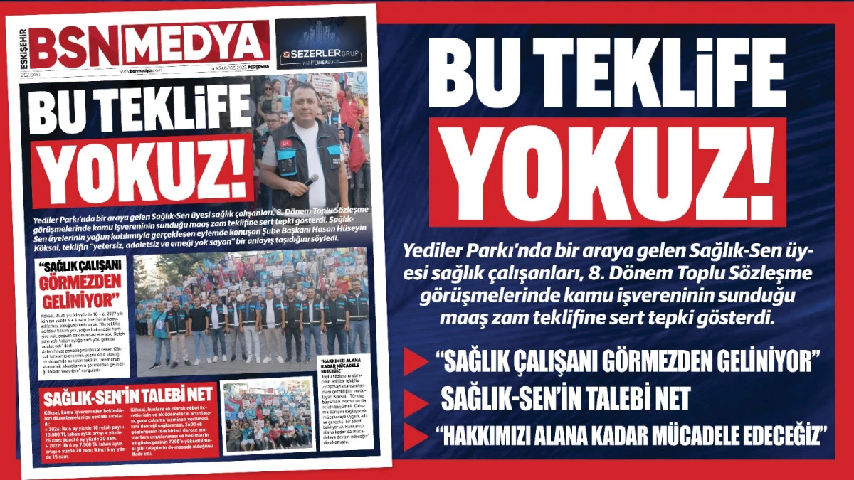 Bu teklife yokuz!
