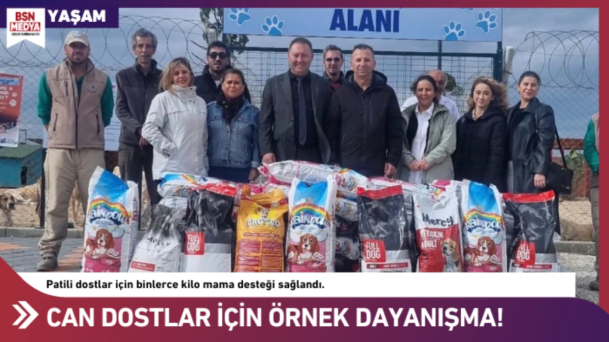 Can dostlar i&ccedil;in &ouml;rnek dayanışma