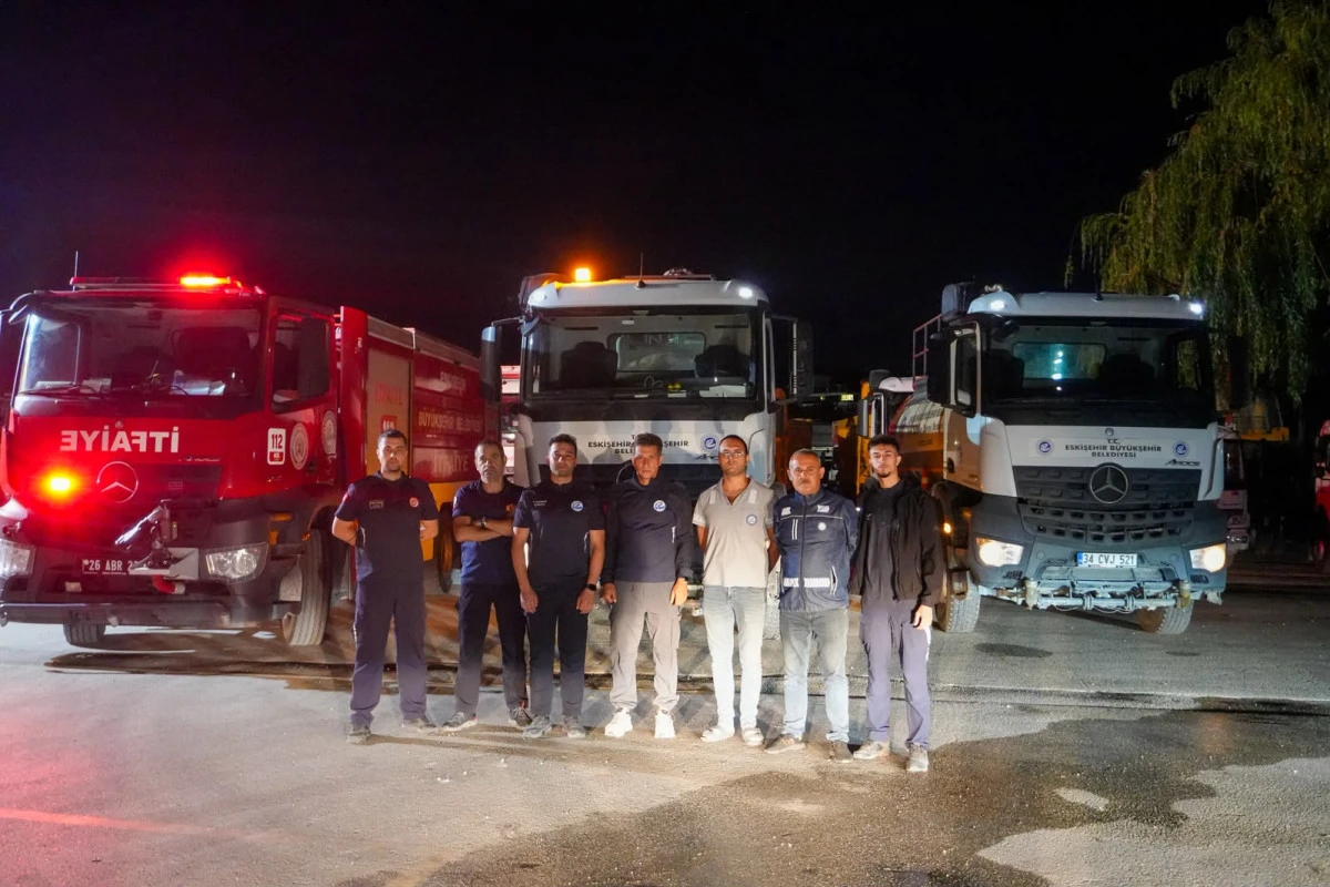 &Ccedil;ine&rsquo;deki yangın i&ccedil;in yola &ccedil;ıktık