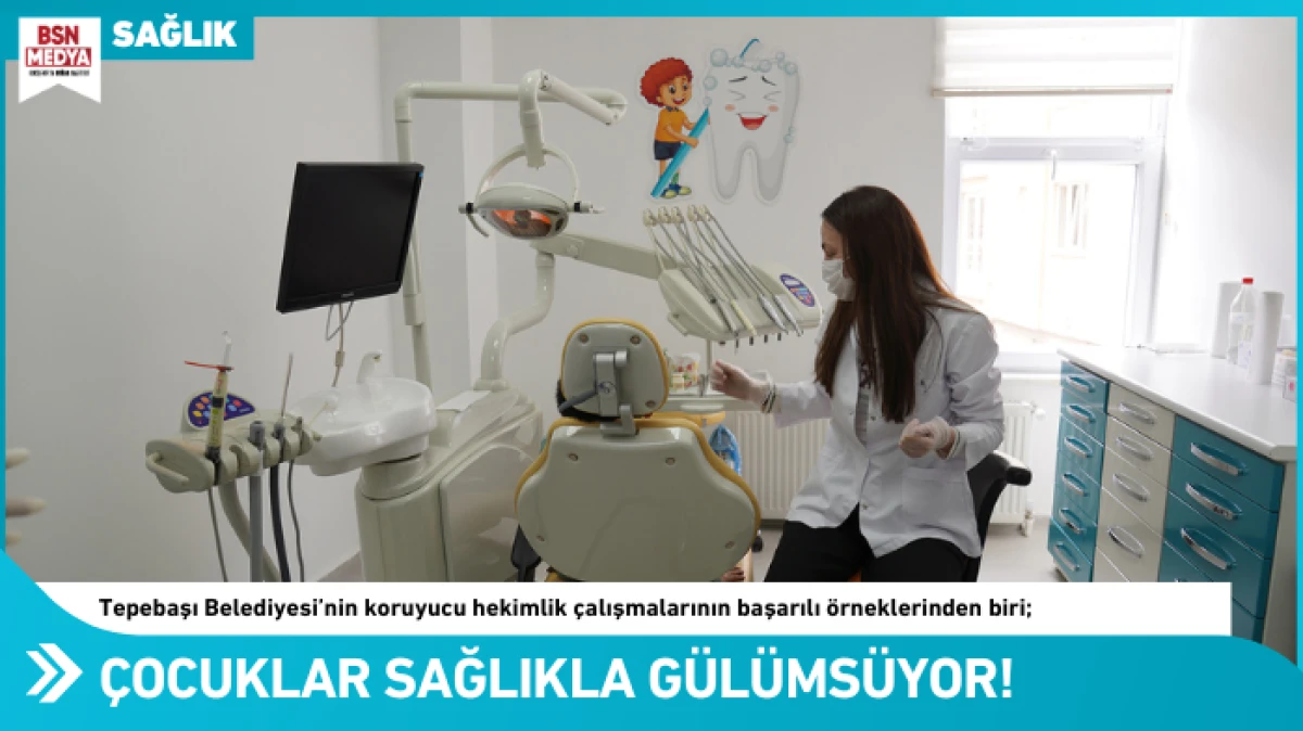 &Ccedil;ocuklar Tepebaşı&rsquo;nda sağlıkla g&uuml;l&uuml;ms&uuml;yor!