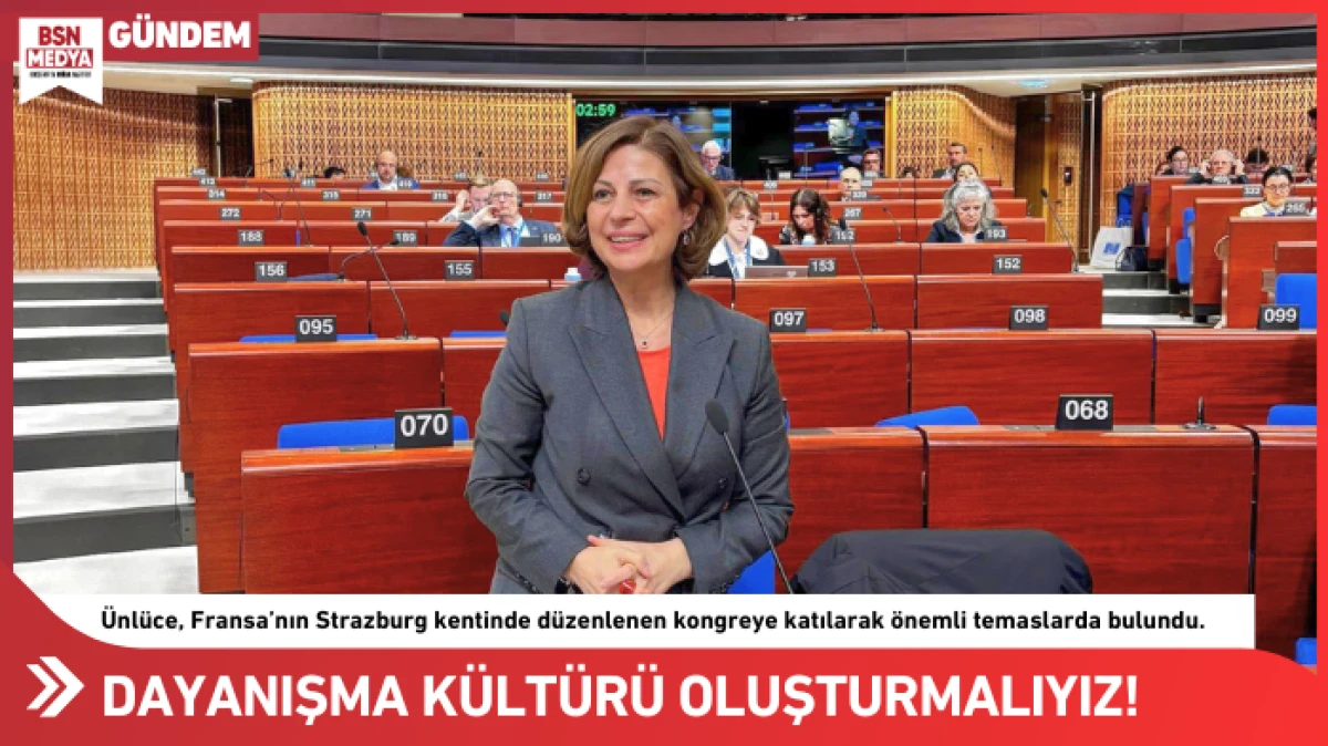 Dayanışma k&uuml;lt&uuml;r&uuml; oluşturmalıyız