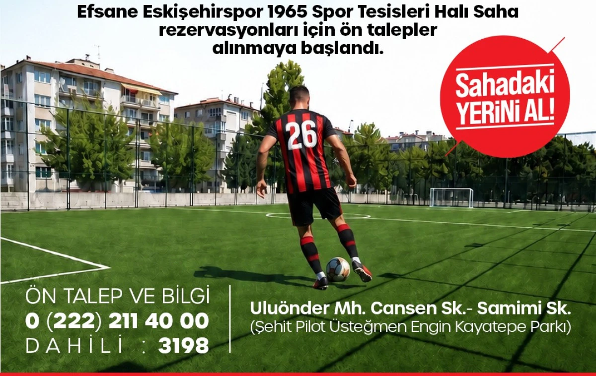 Efsane halı saha santraya hazır