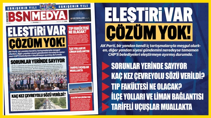 Eleştiri var, &ccedil;&ouml;z&uuml;m yok!
