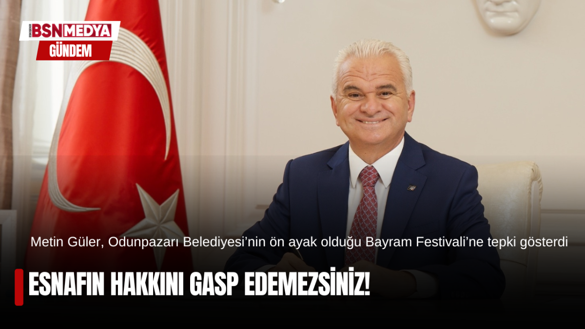 Esnafın hakkını gasp edemezsiniz!