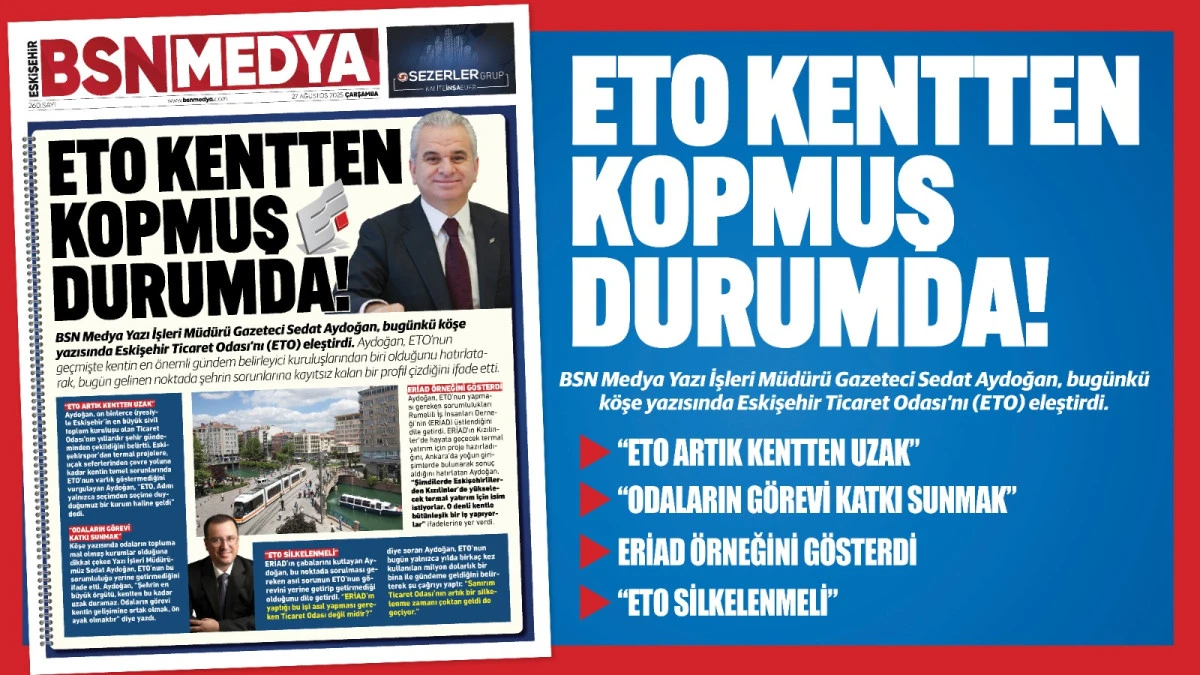 ETO Kentten kopmuş durumda!