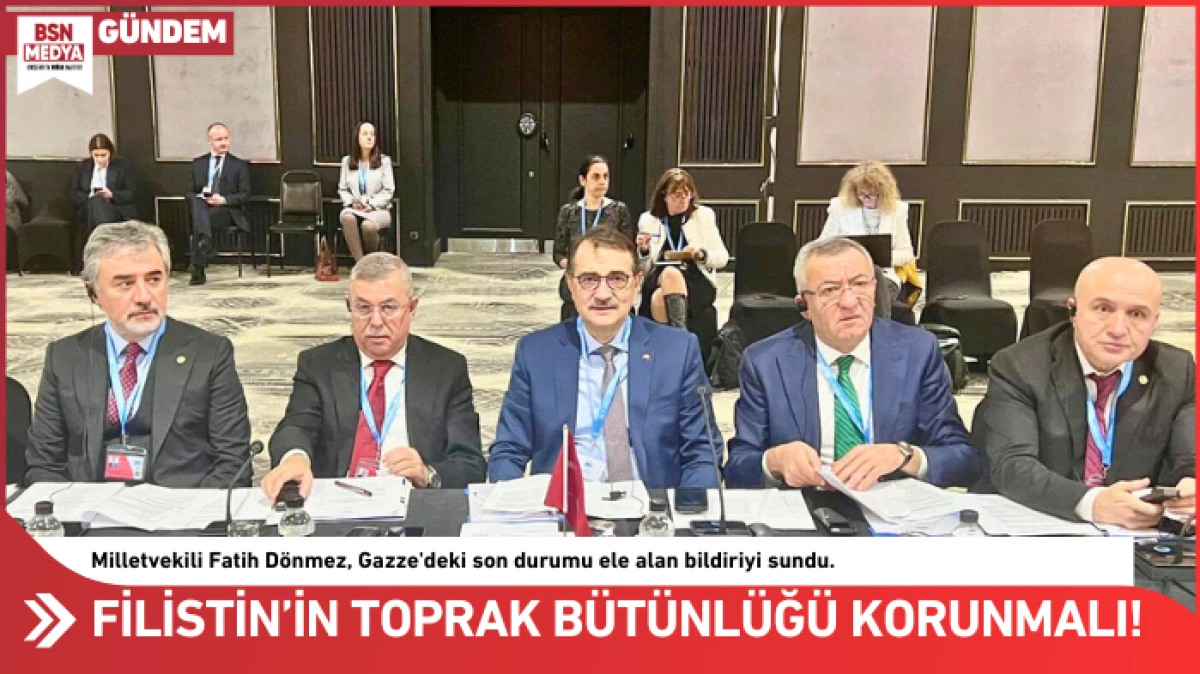 Filistin’in toprak bütünlüğü korunmalı!