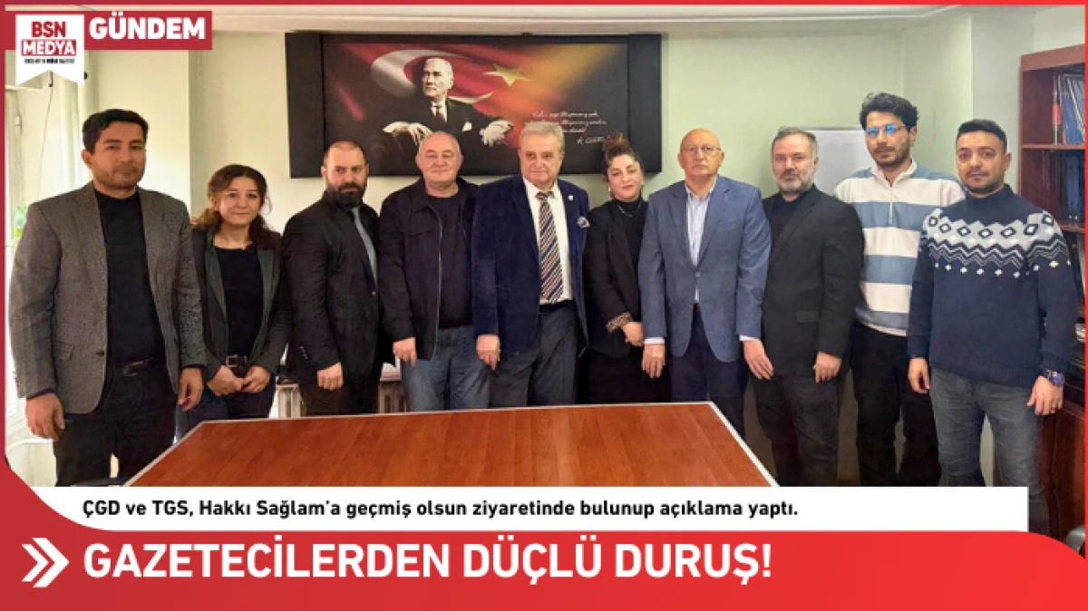 Gazetecilerden g&uuml;&ccedil;l&uuml; duruş!