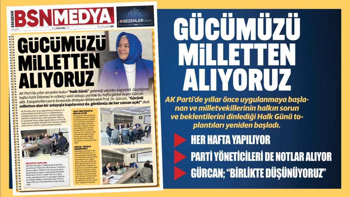 Gücümüzü milletten alıyoruz