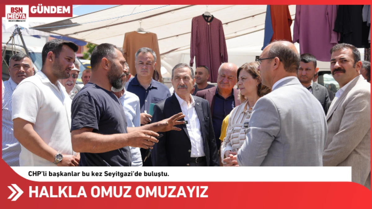 Halkımızla omuz omuza yürüyoruz