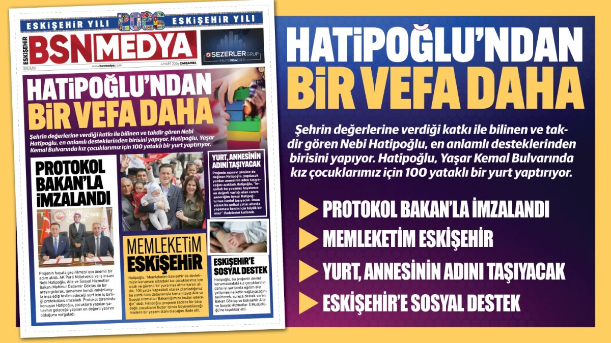 Hatipoğlu&rsquo;ndan bir vefa daha!