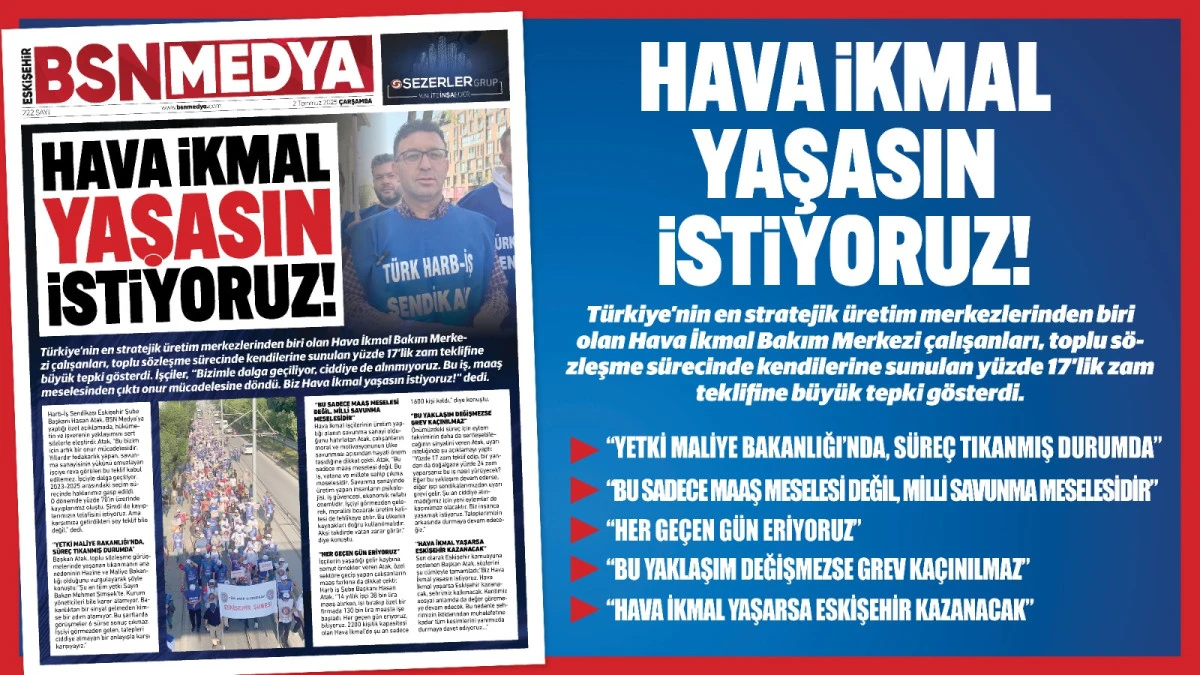 Hava İkmal yaşasın istiyoruz!