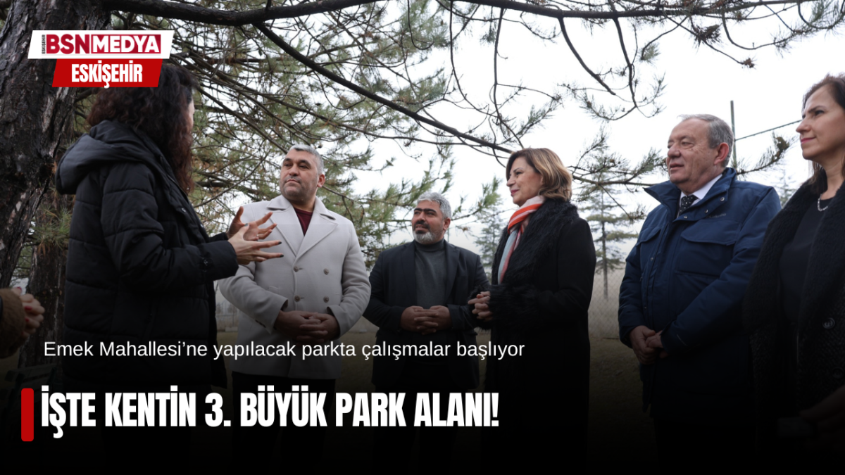 İşte kentin 3. büyük park alanı!