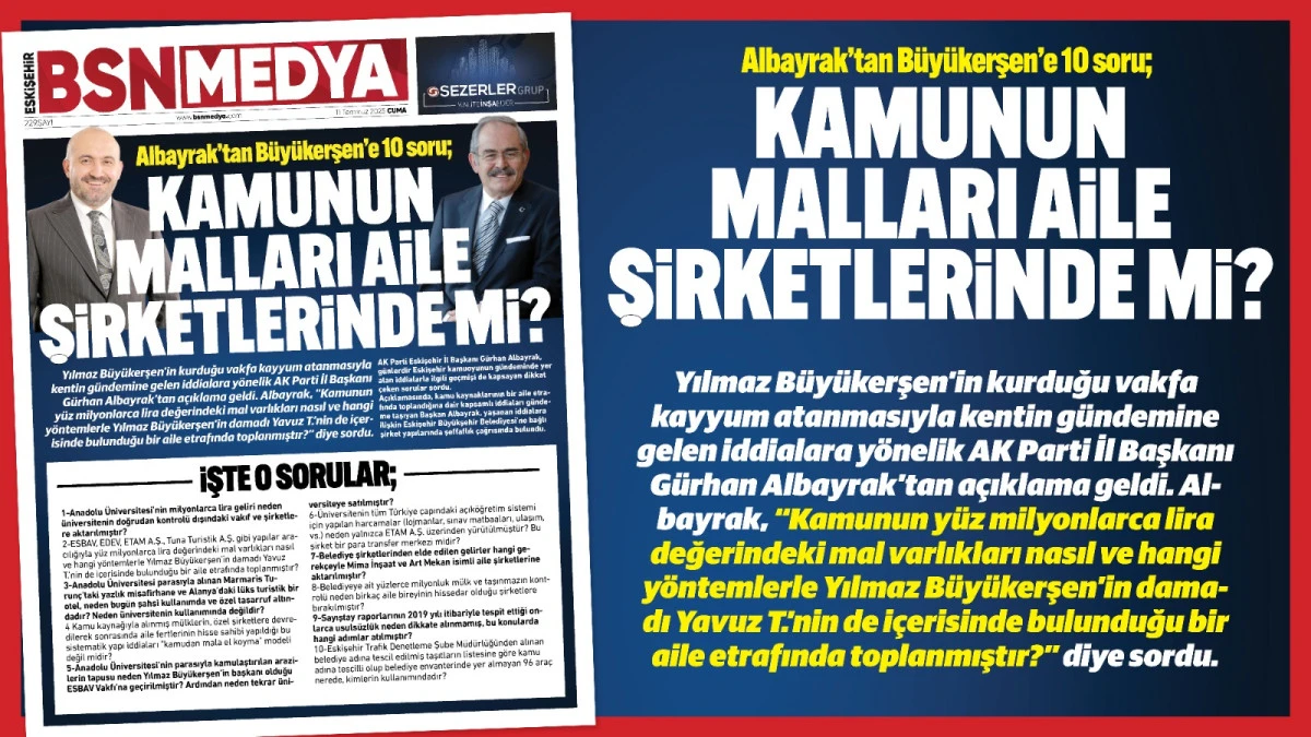 Kamunun malları aile şirketlerinde mi?