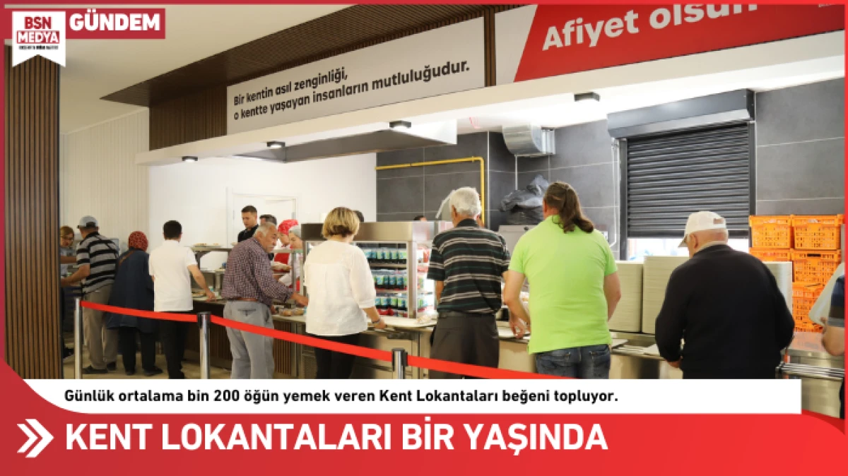 Kent Lokantaları bir yaşında