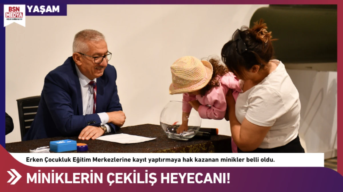 Miniklerin çekiliş heyecanı!