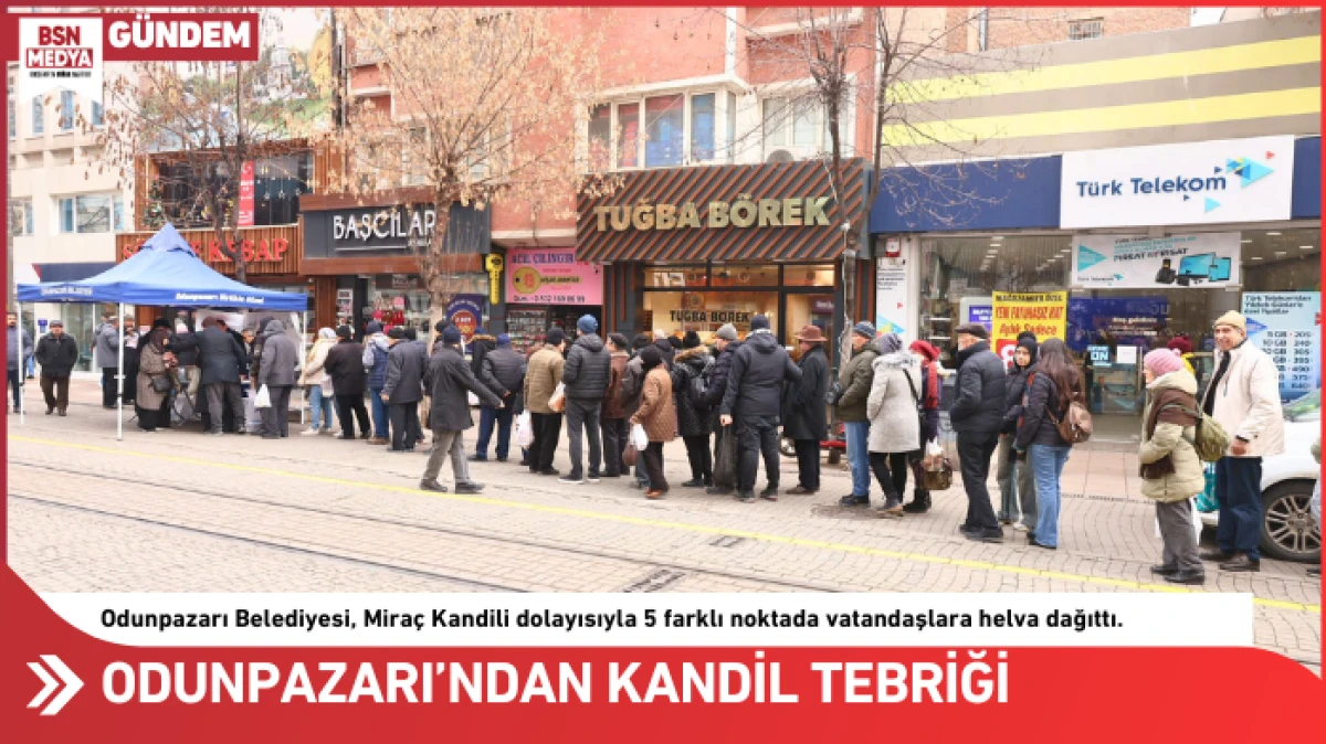 Odunpazarı&rsquo;ndan kandil tebriği!