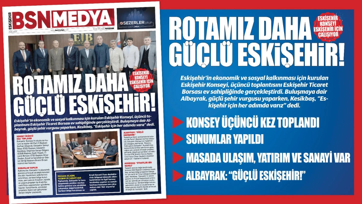 Rotamız daha güçlü Eskişehir!