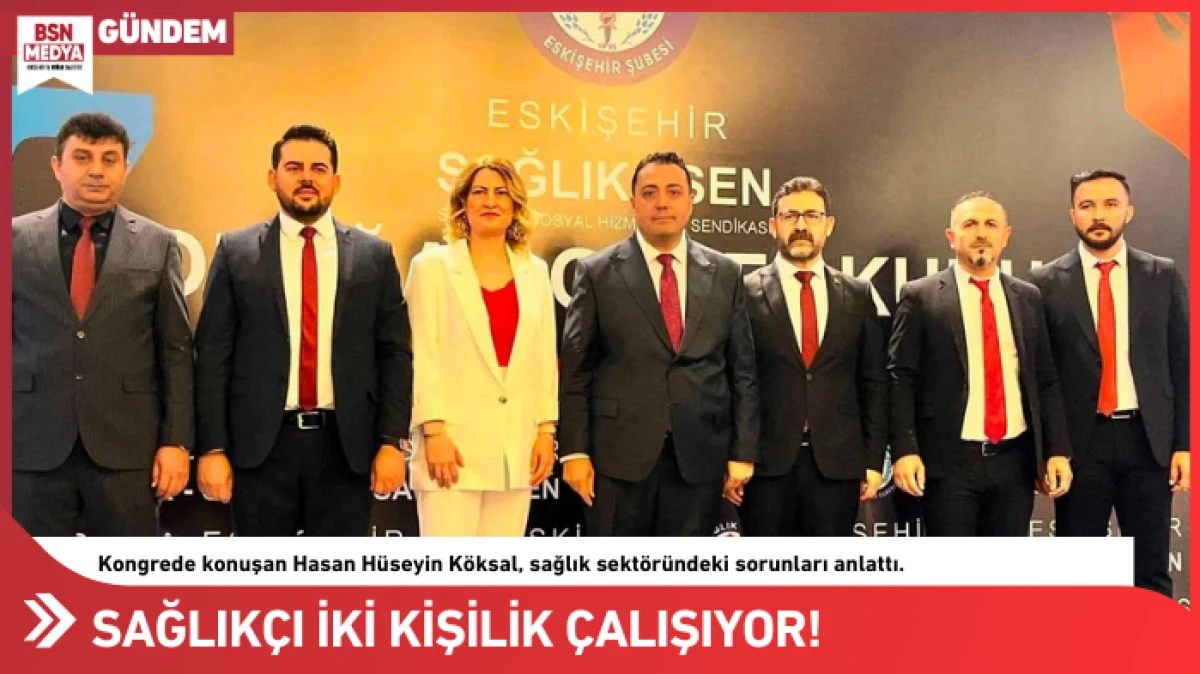 Sağlık&ccedil;ı iki kişilik &ccedil;alışıyor!