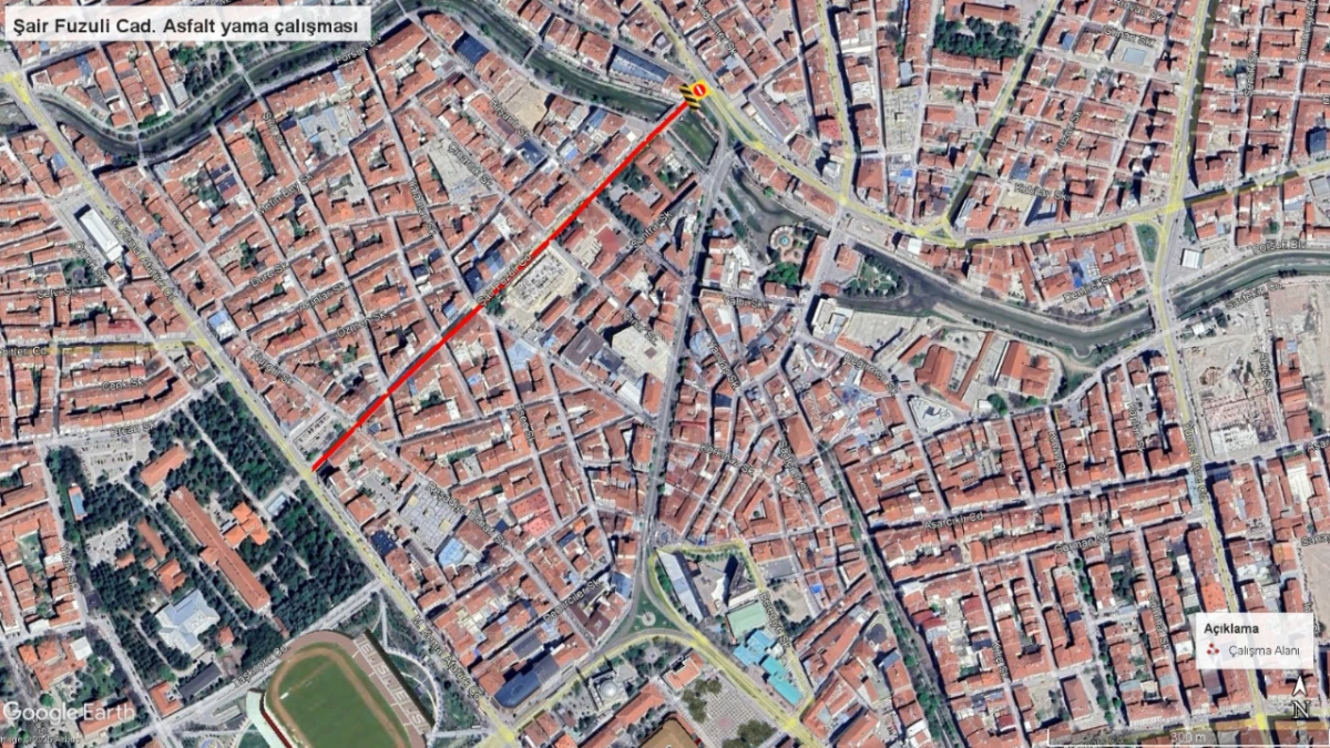 Şair Fuzuli Caddesi kapatılıyor