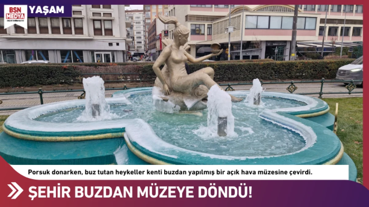 Şehir buzdan m&uuml;zeye d&ouml;nd&uuml;!