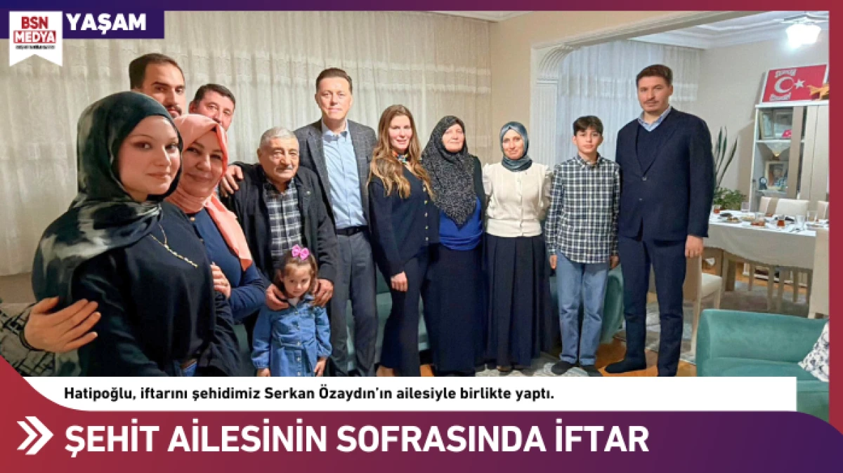 Şehit ailesinin sofrasında iftar!