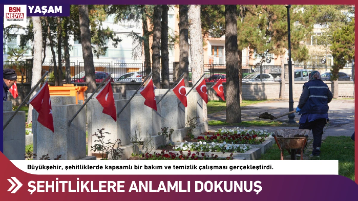Şehitliklere anlamlı dokunuş