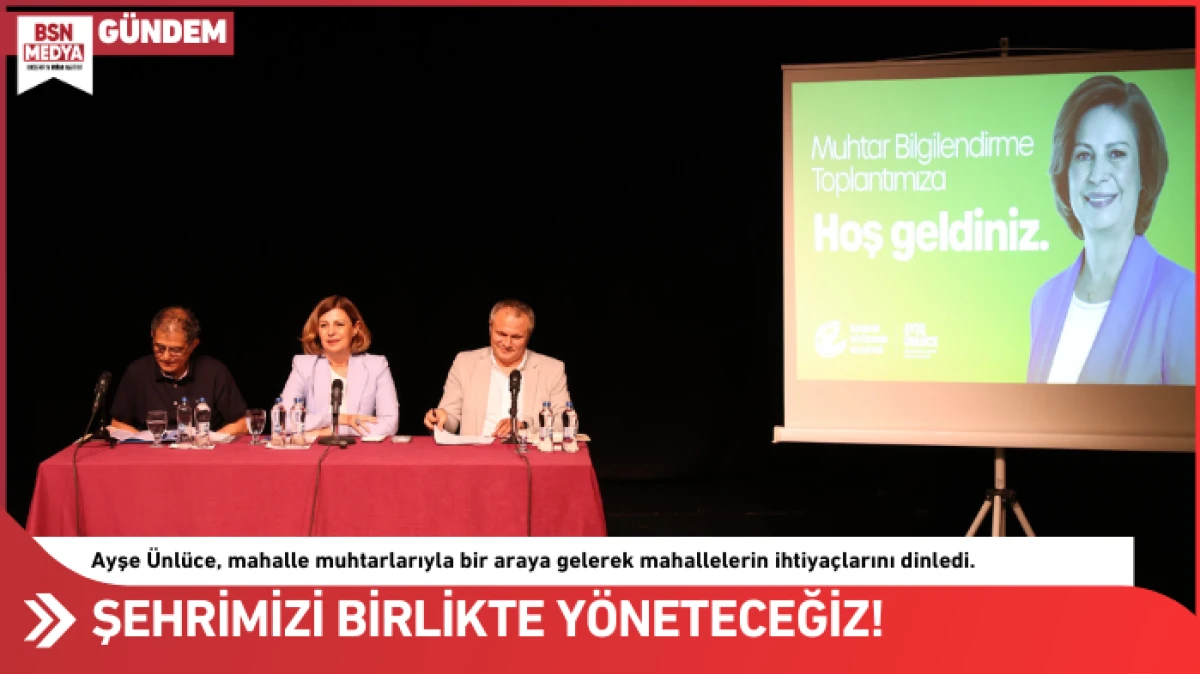 Şehrimizi birlikte yöneteceğiz