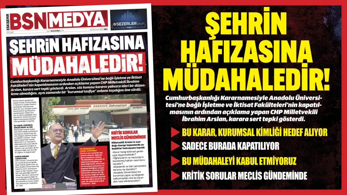 Şehrin hafızasına müdahaledir!