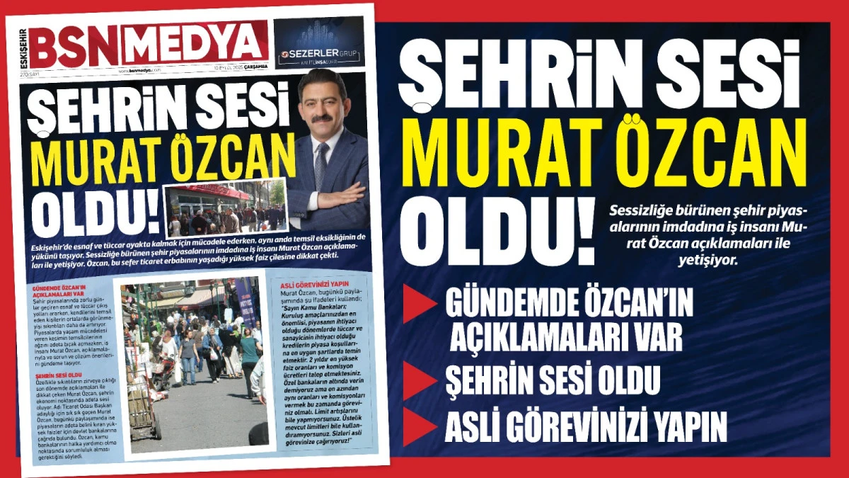 Şehrin sesi Murat Özcan oldu!