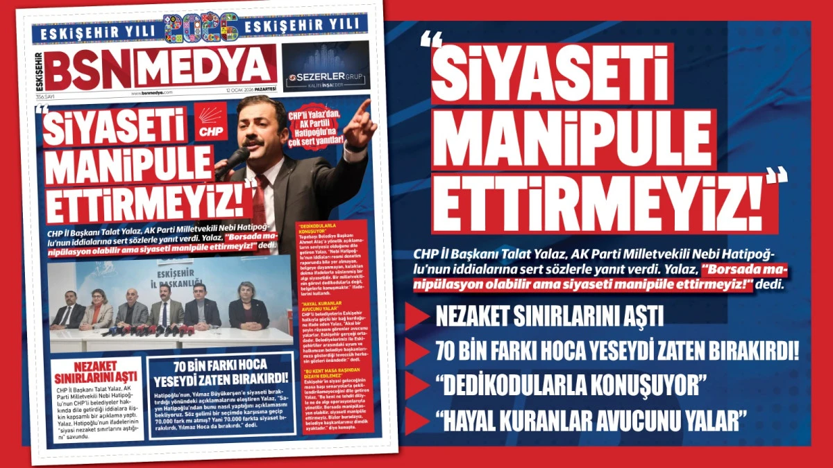 &ldquo;Siyaseti manip&uuml;le ettirmeyiz!&rdquo;